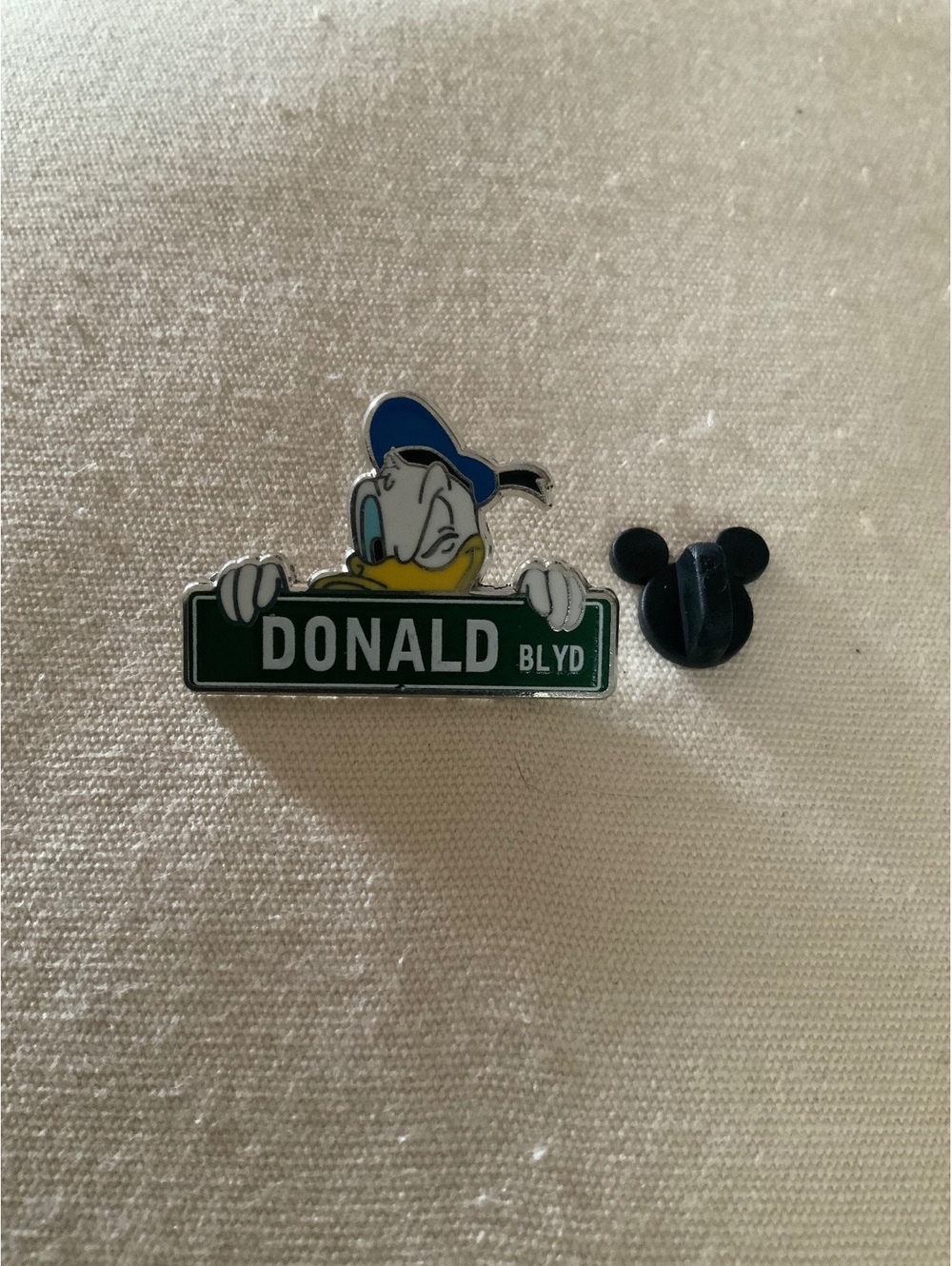 Donald Duck Donald Blvd Street Sign Disney Pin
